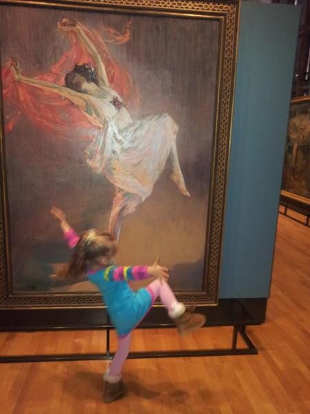 The Little Girl is Moved By Art